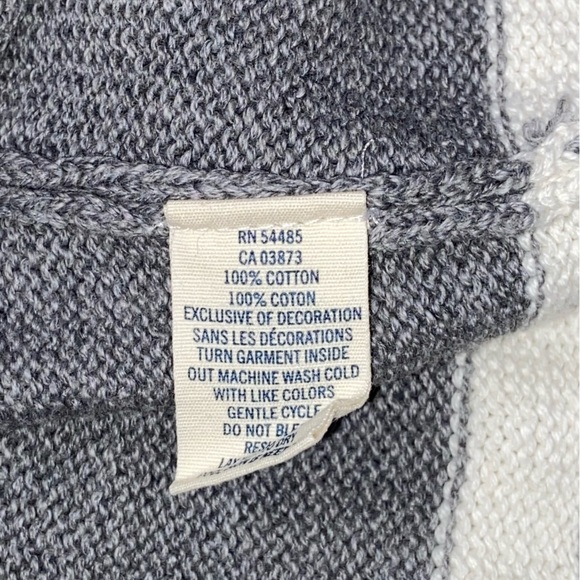 American Eagle Outfitters 1/4 Zip White Gray Sweater - Men’s Medium - Picture 7 of 10